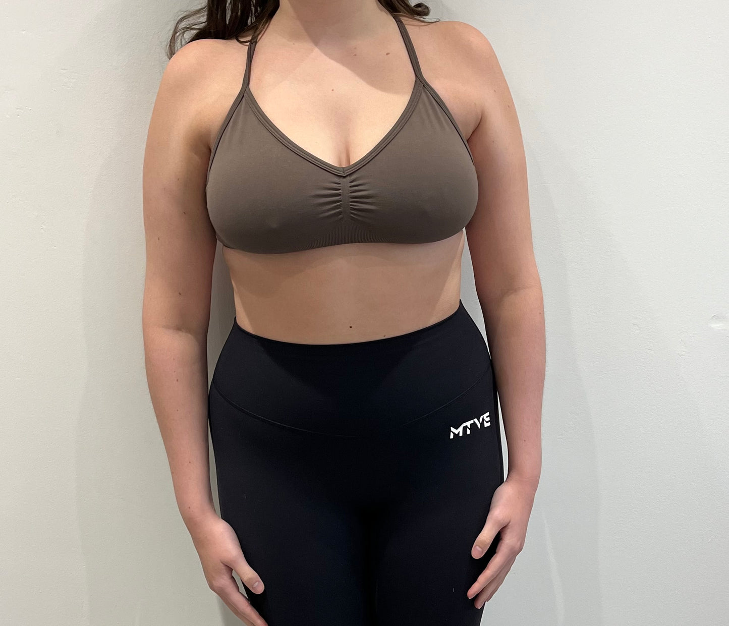 Scrunch Sports Bra - Brown