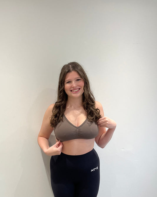 Scrunch Sports Bra - Brown